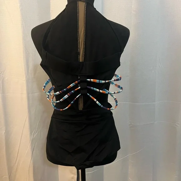 Crystal Couture Halter Top w/ Swarovski
Rhinestones & Multi-Color Straps Size AS - Picture 5 of 5